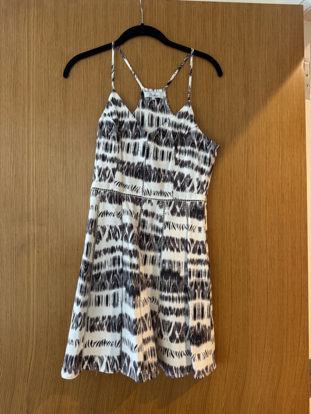 Parker Black and White Mini Dress